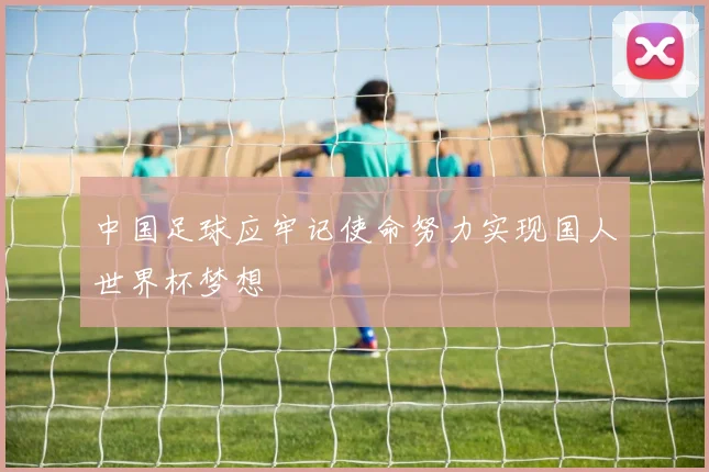 中国足球应牢记使命努力实现国人世界杯梦想